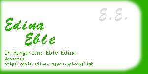 edina eble business card